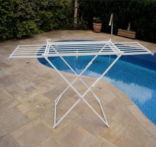 varais campo belo - Varal de Chão com Abas de Correr